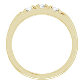14K Yellow 1/2 CTW Natural Diamond Anniversary Band